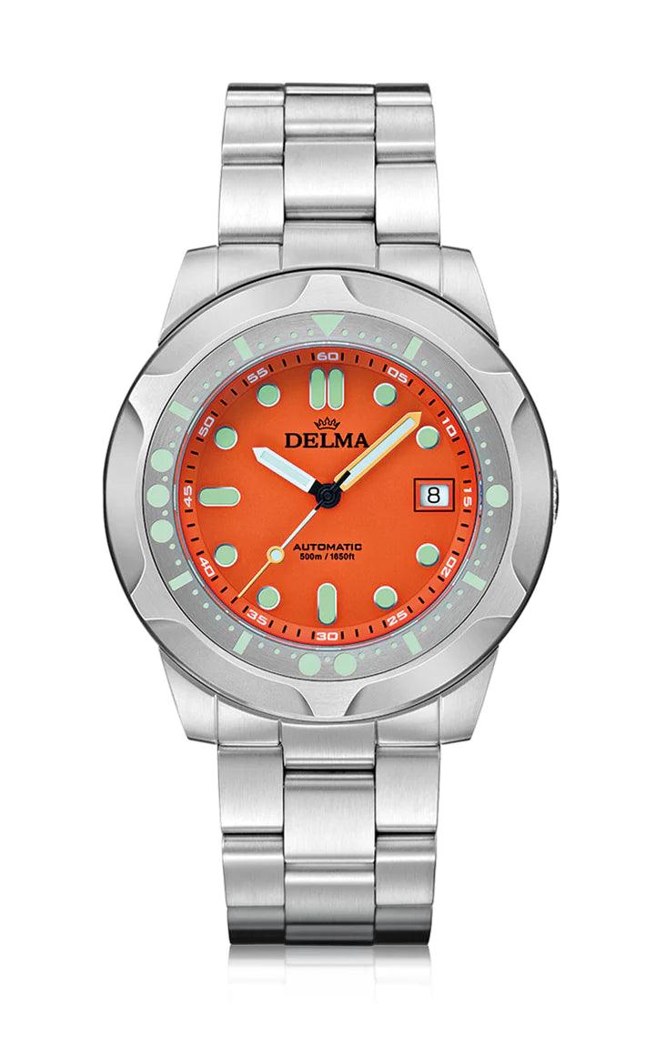 Delma Racing Continental Automatic Watch, Green, 42 mm, 41701.702.6.14 -  Iguana Sell UK